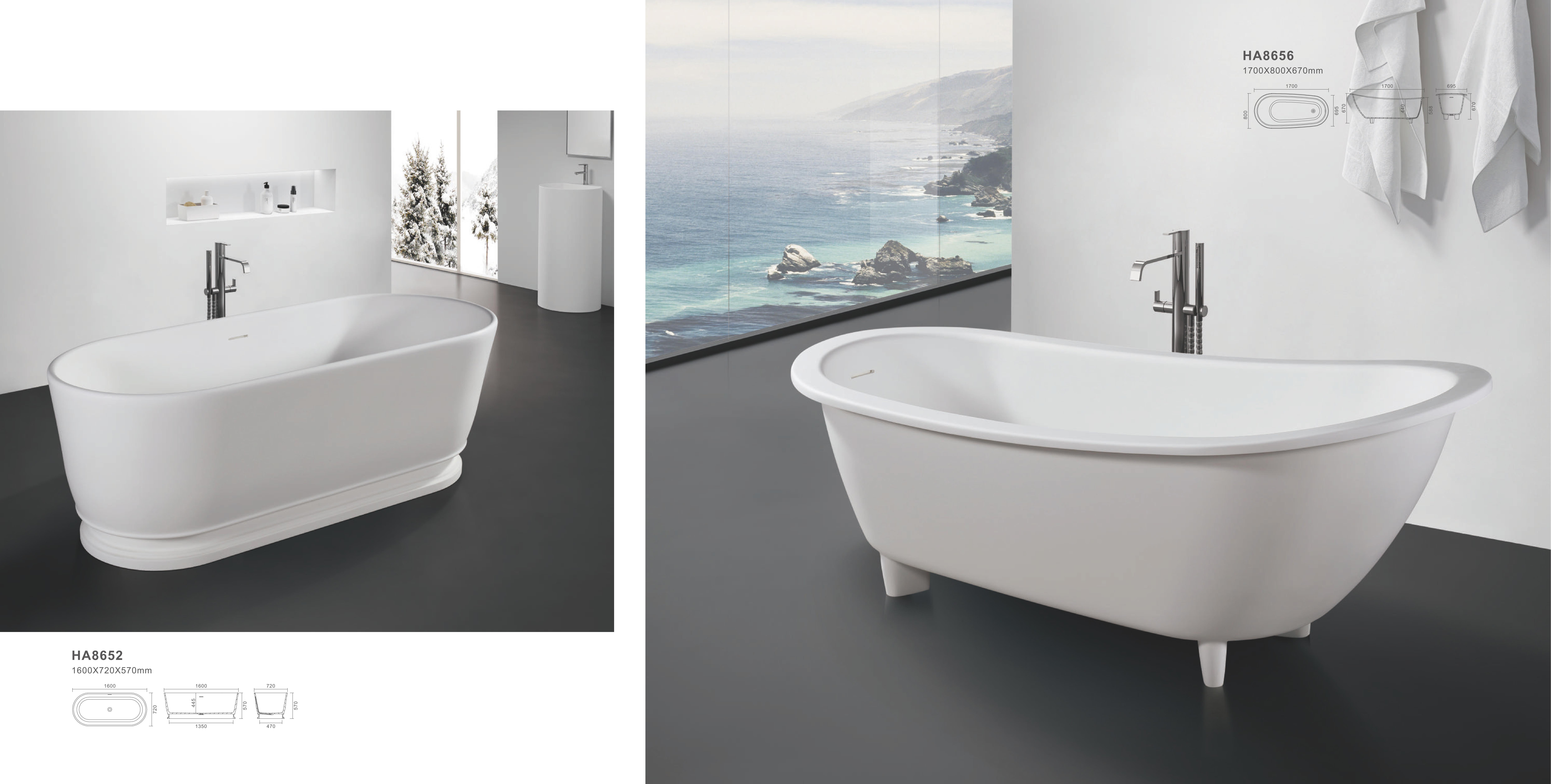 stone bathtub