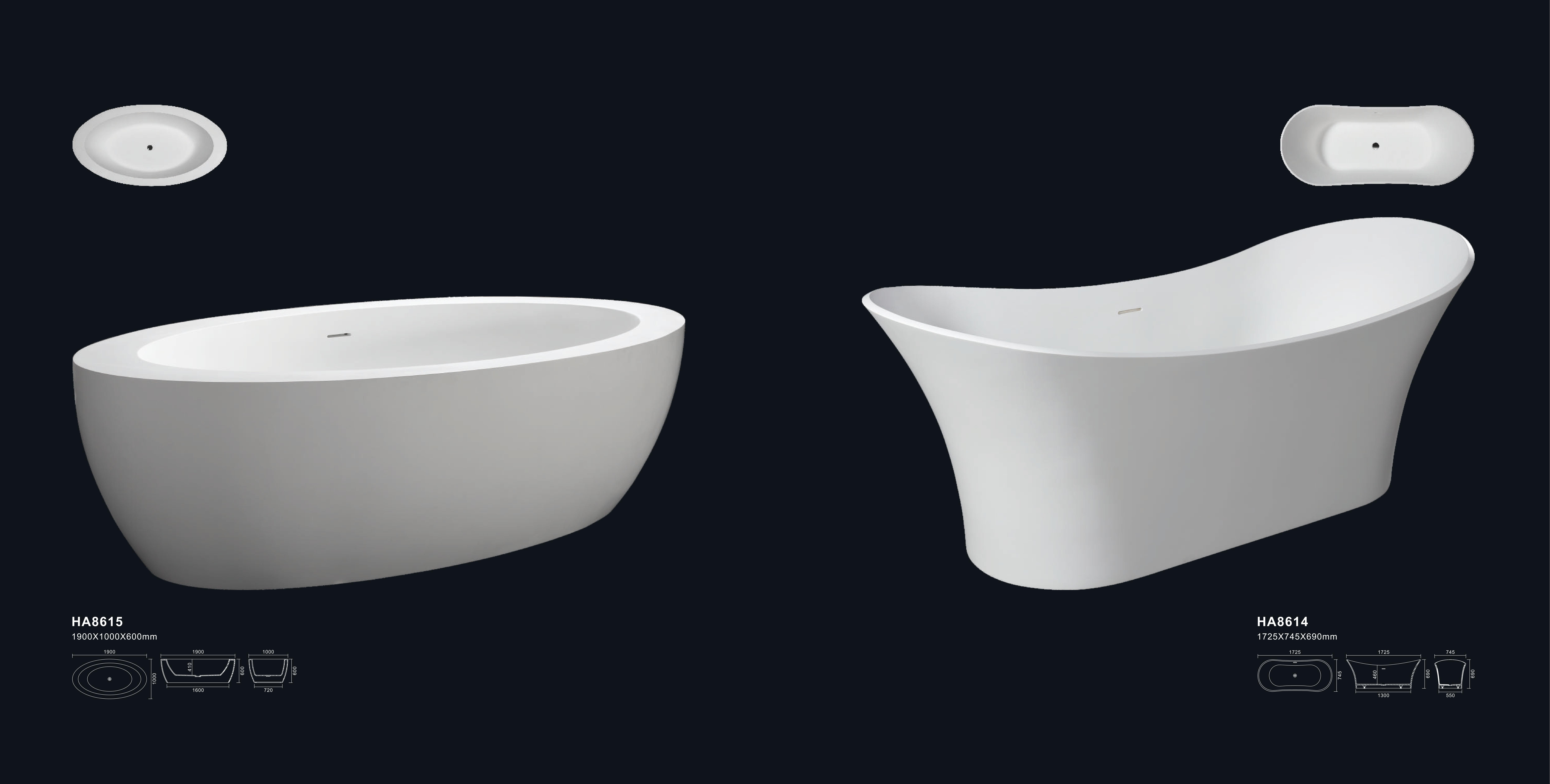 stone bathtub