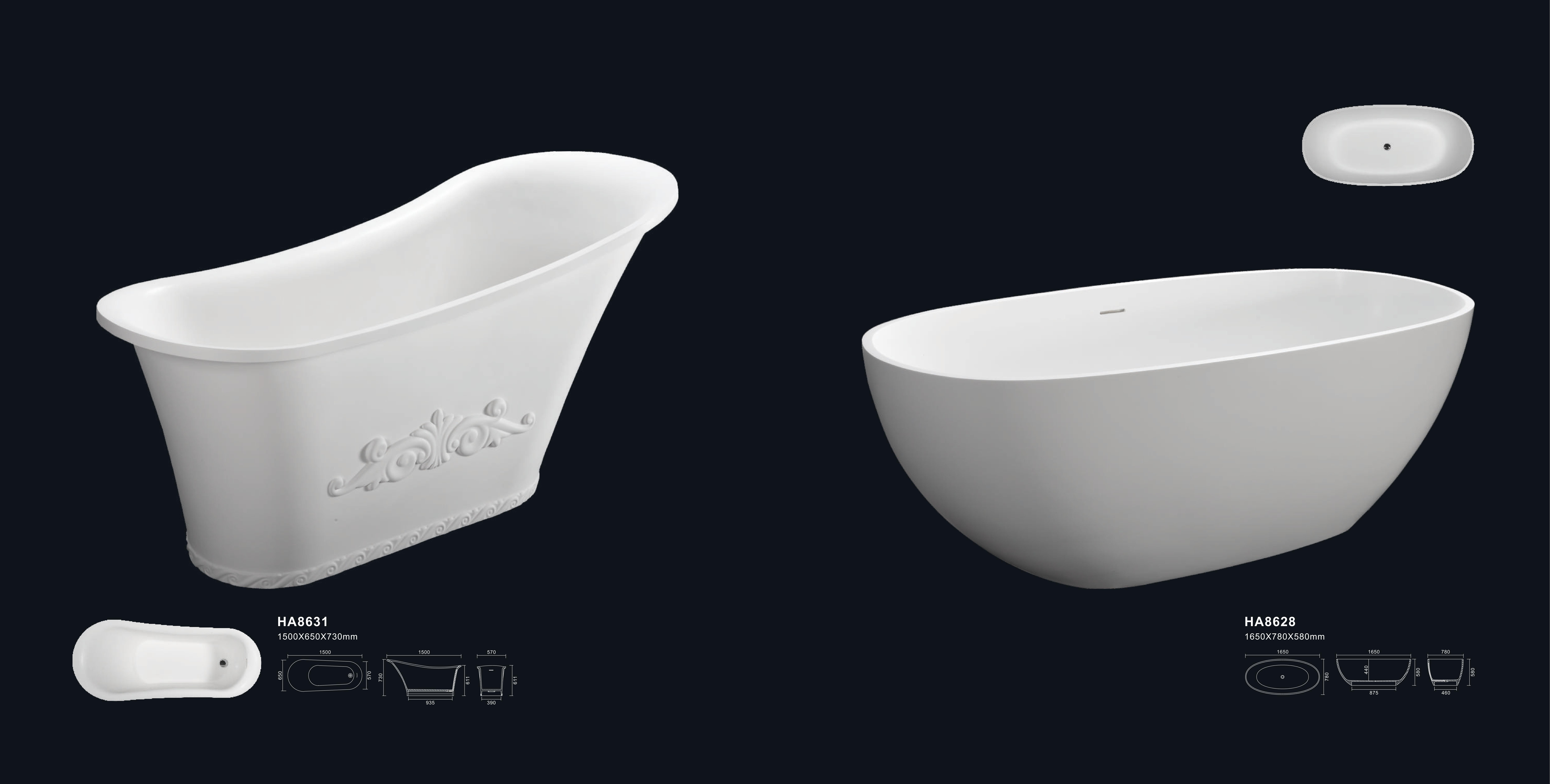 bathtubs