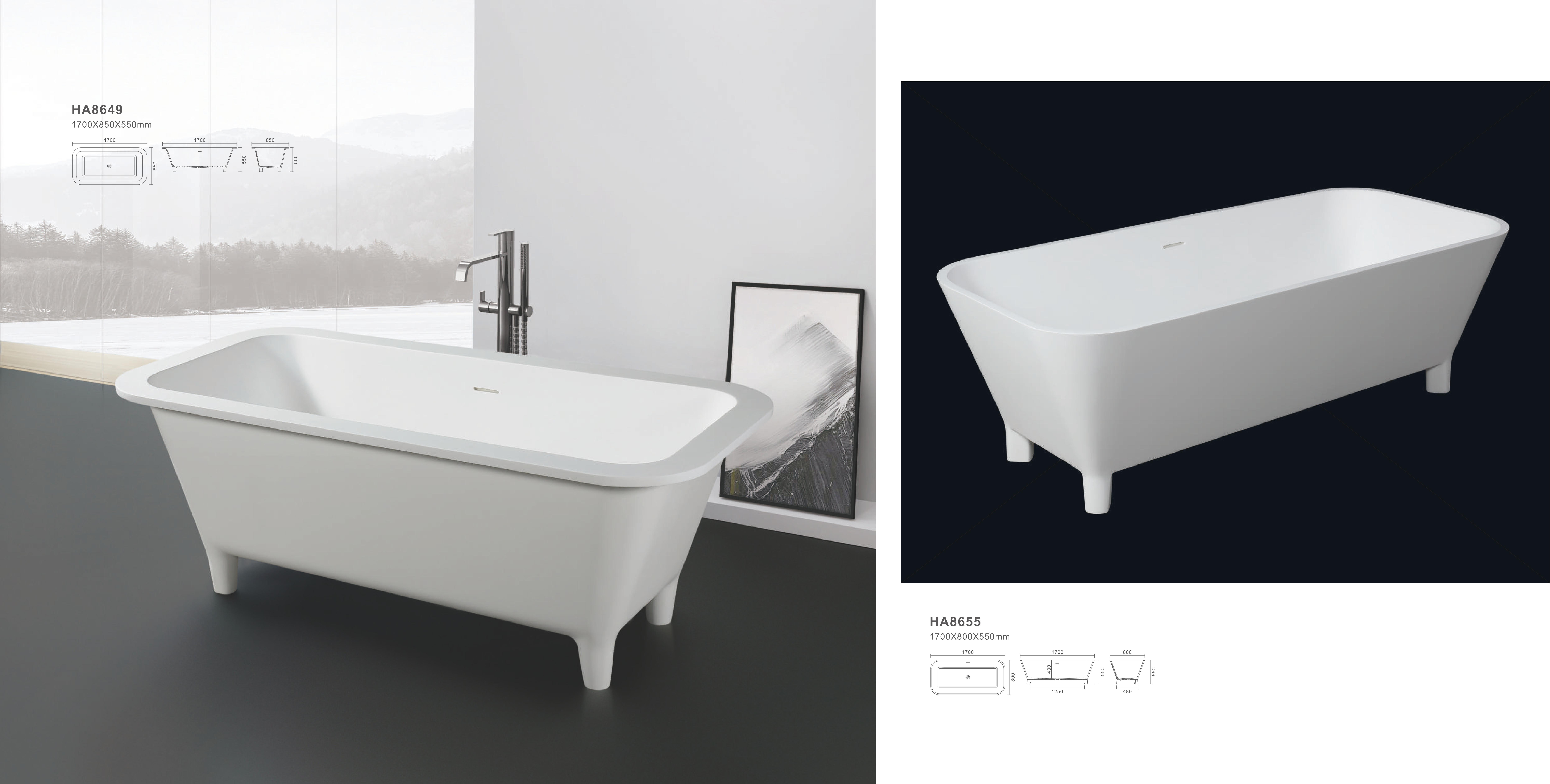 stone bathtub