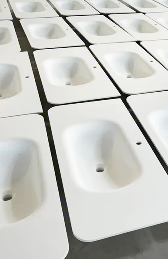 solid surface basin sink